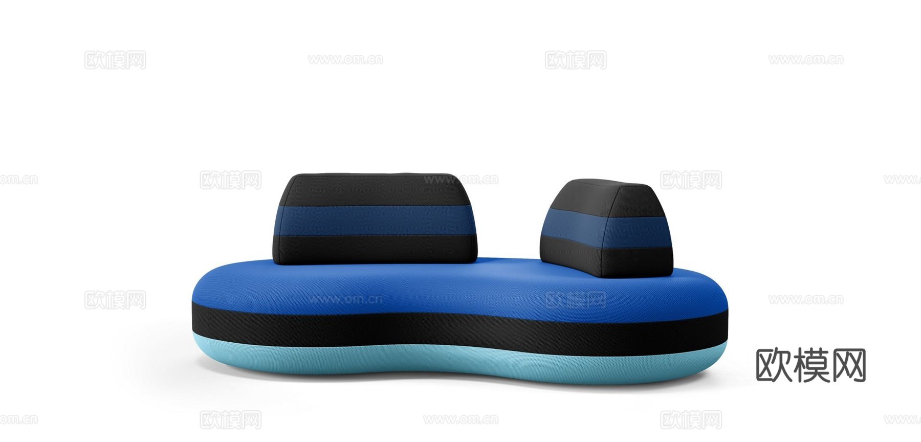 rochebobois 意式多人沙发3d模型下载（渲染图4）