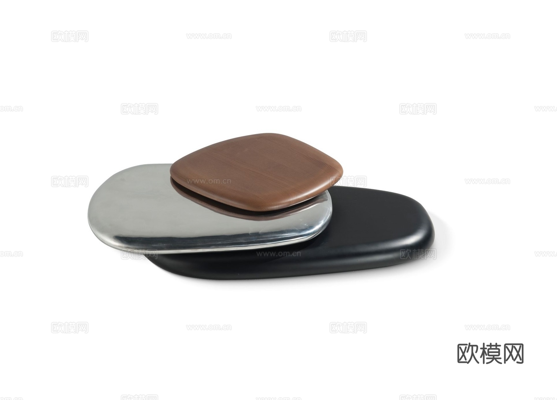 rochebobois 意式茶几3d模型下载（渲染图1）