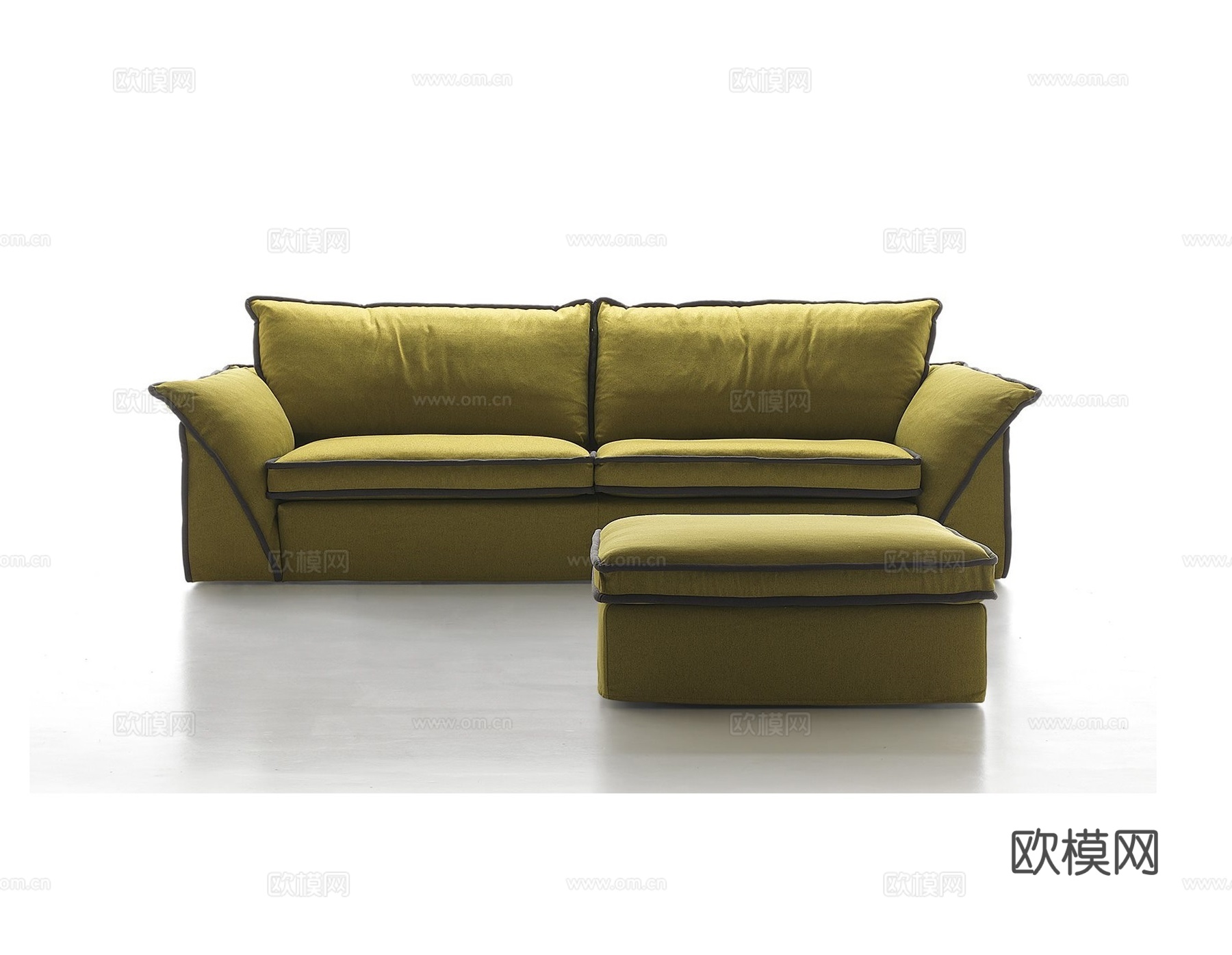 alberla 意式双人沙发3d模型下载