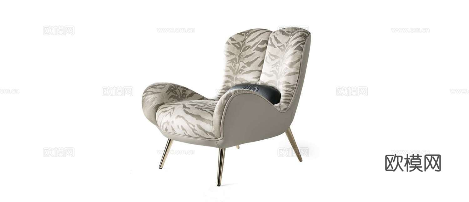 roberto canalll 意式休闲椅3d模型下载（渲染图2）