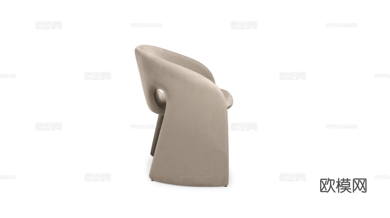 rochebobois 意式餐椅3d模型下载（渲染图3）