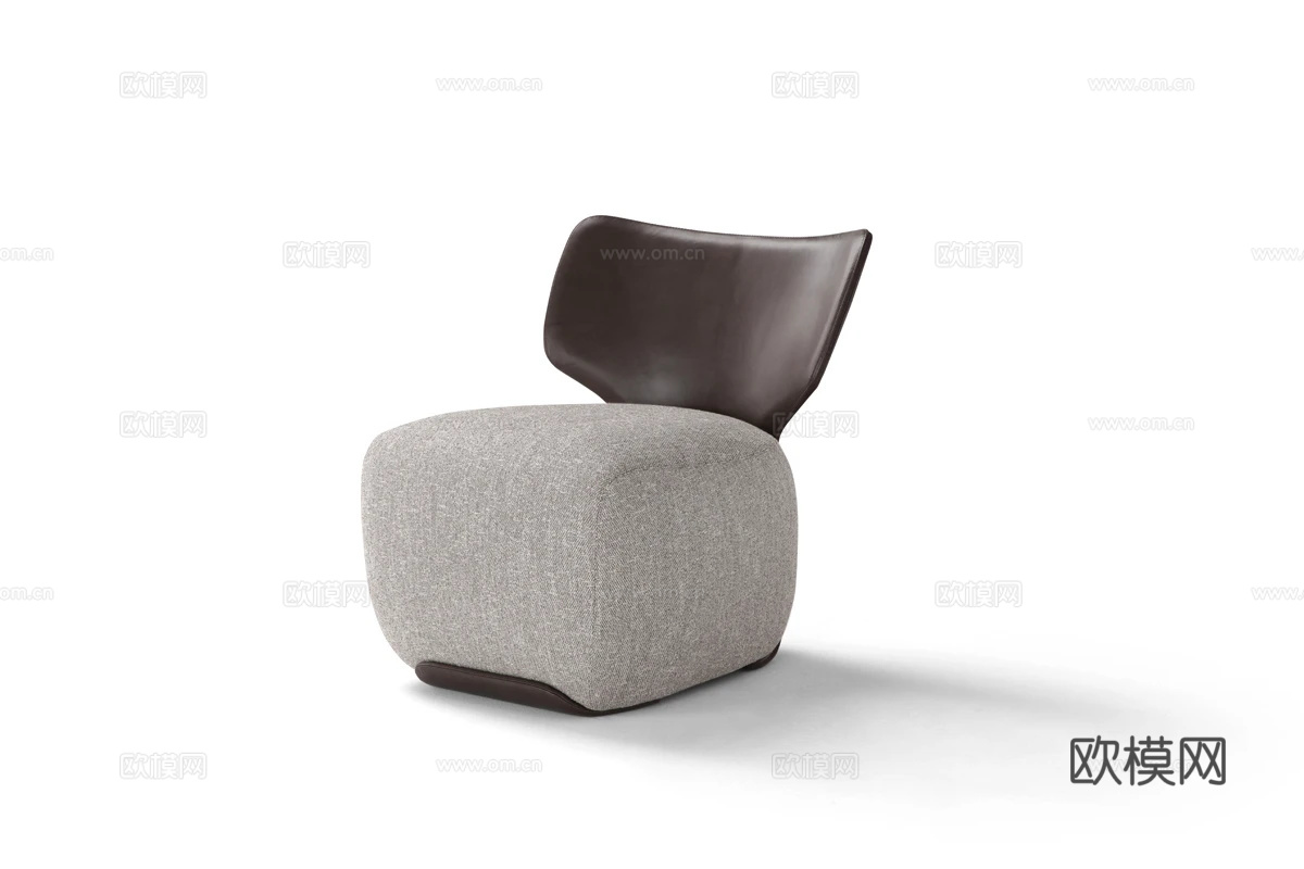 Amura 意式单人沙发3d模型下载（渲染图1）