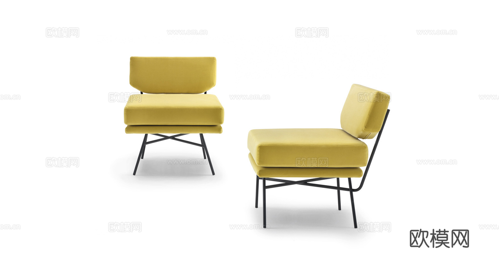arflex 休闲椅3d模型下载（渲染图1）