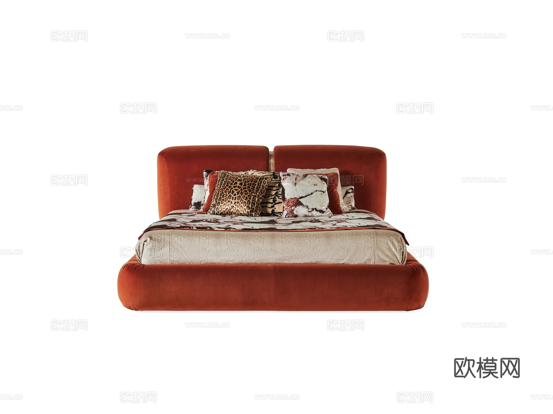 roberto canalll 意式双人床3d模型下载（渲染图1）