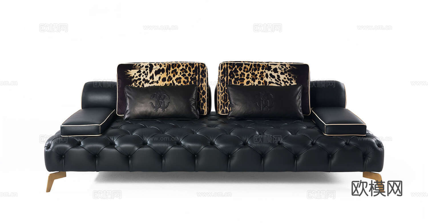 roberto canalll 意式双人沙发3d模型下载（渲染图2）