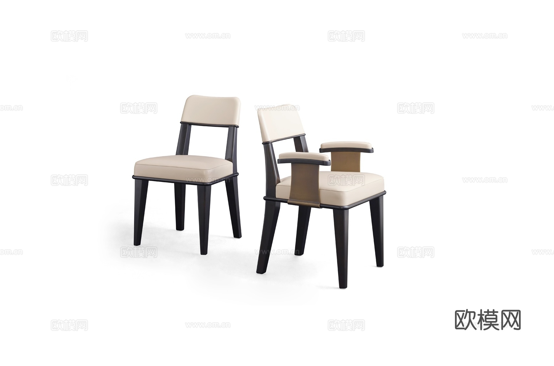 PROMEMORIA 意式餐椅3d模型下载（渲染图1）