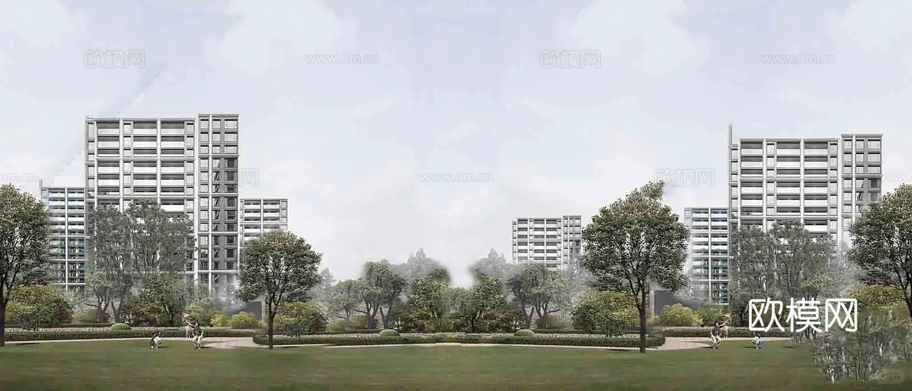 现代其它外景_窗户外景贴图