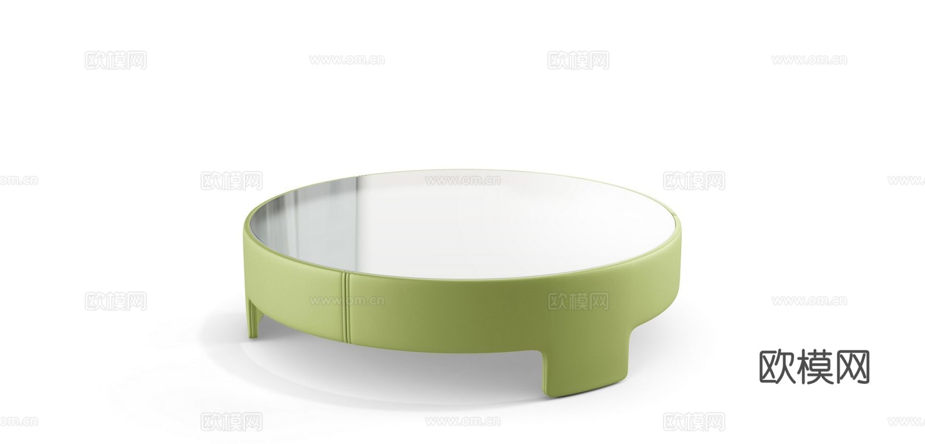 rochebobois 意式圆茶几3d模型下载（渲染图2）