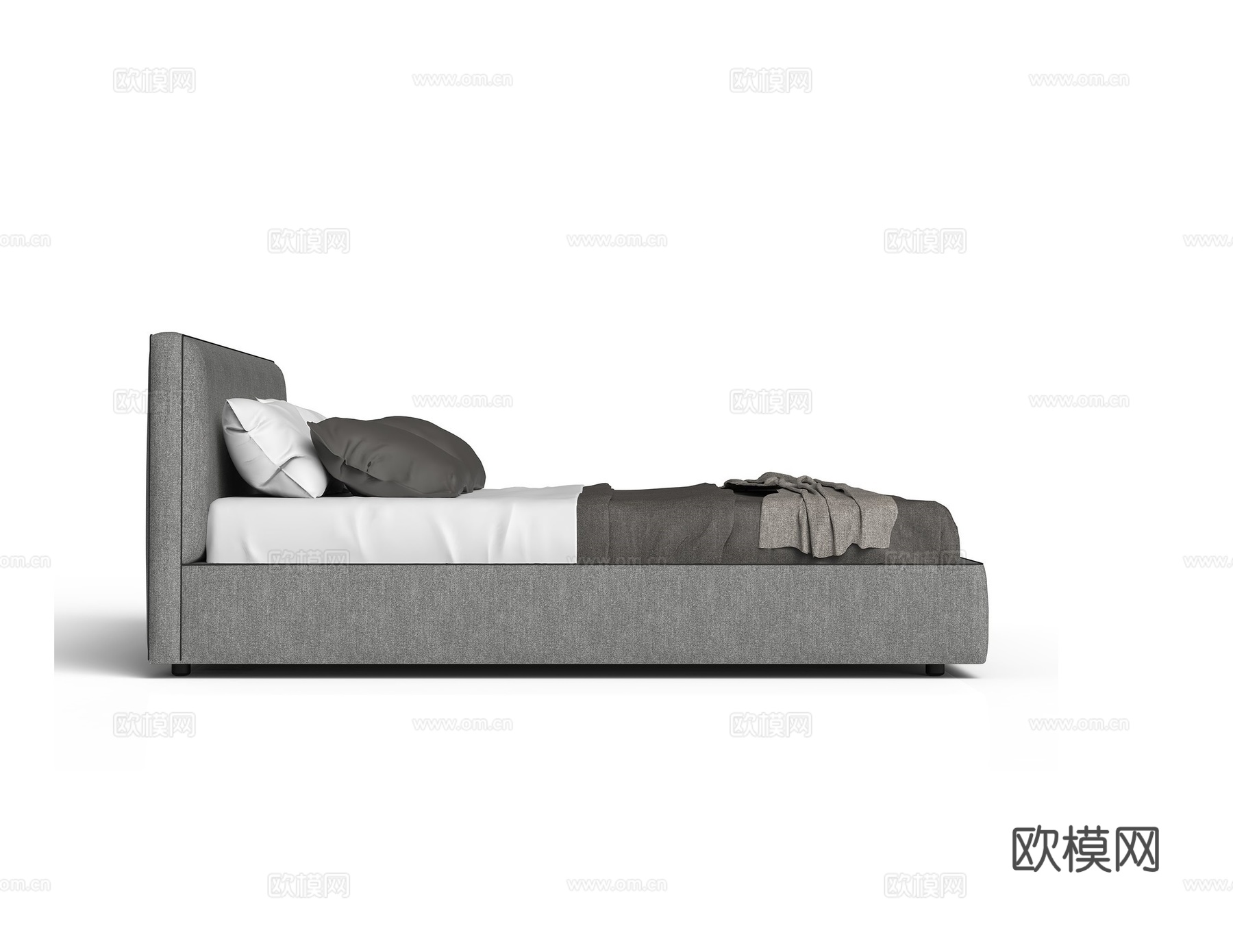 alberla 意式双人床3d模型下载（渲染图2）
