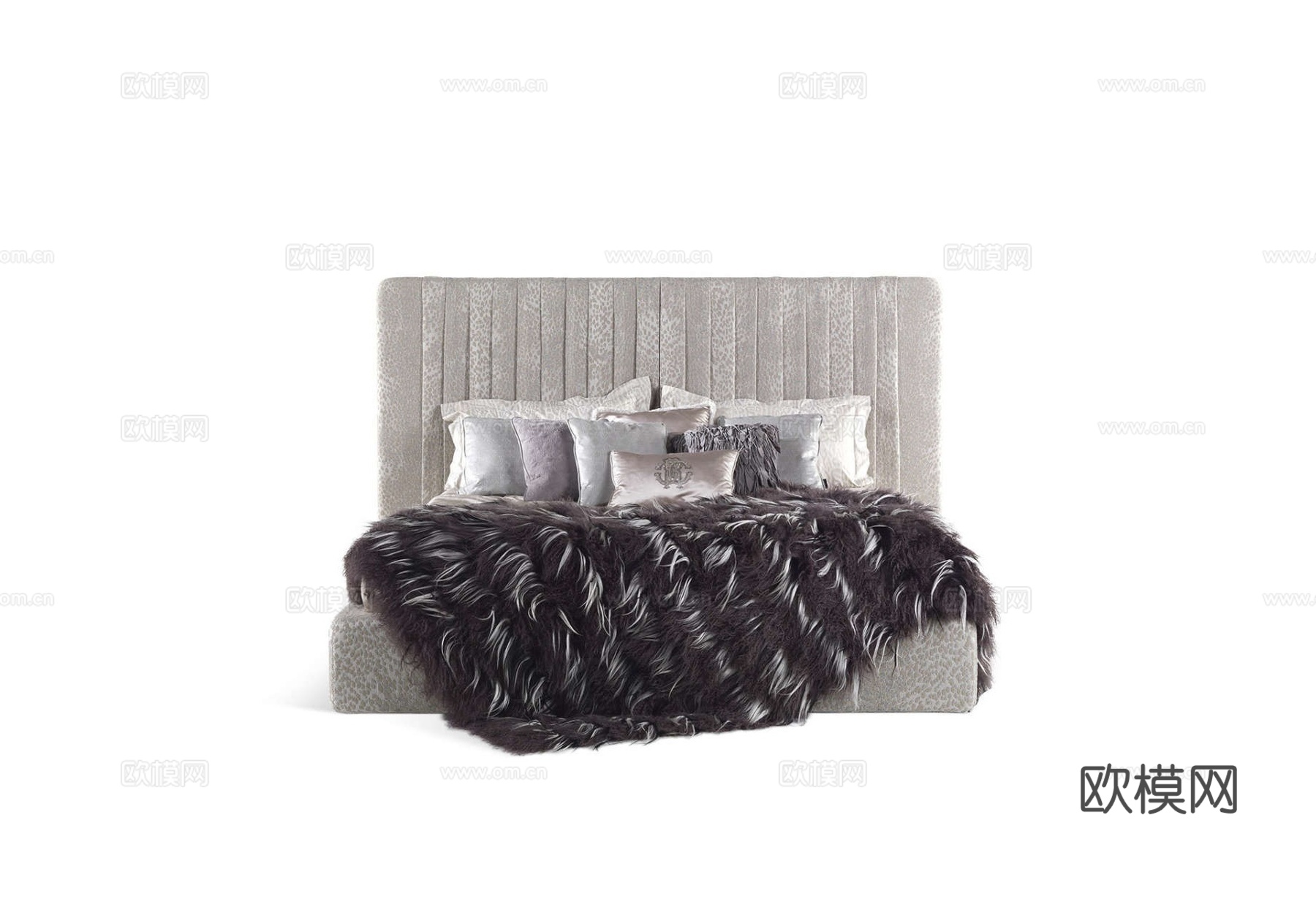 roberto canalll 意式双人床3d模型下载