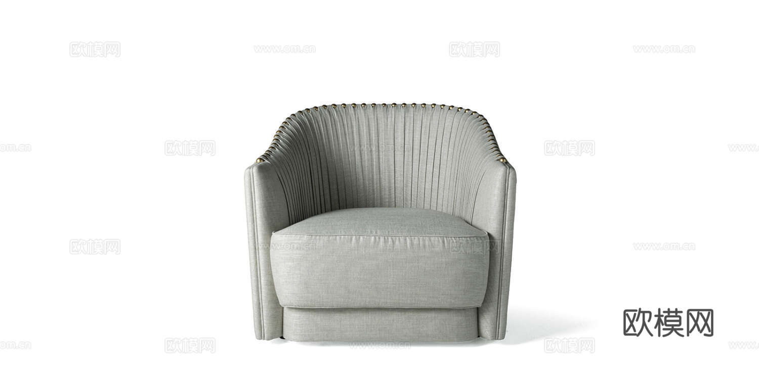 roberto canalll 意式单人沙发3d模型下载（渲染图3）