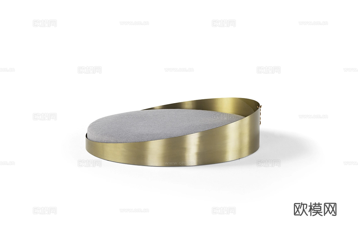 Amura 轻奢圆茶几3d模型下载