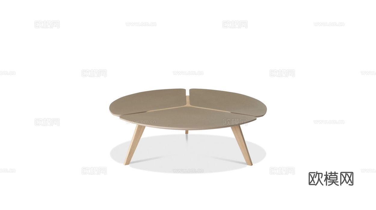 rochebobois 意式圆茶几3d模型下载（渲染图1）