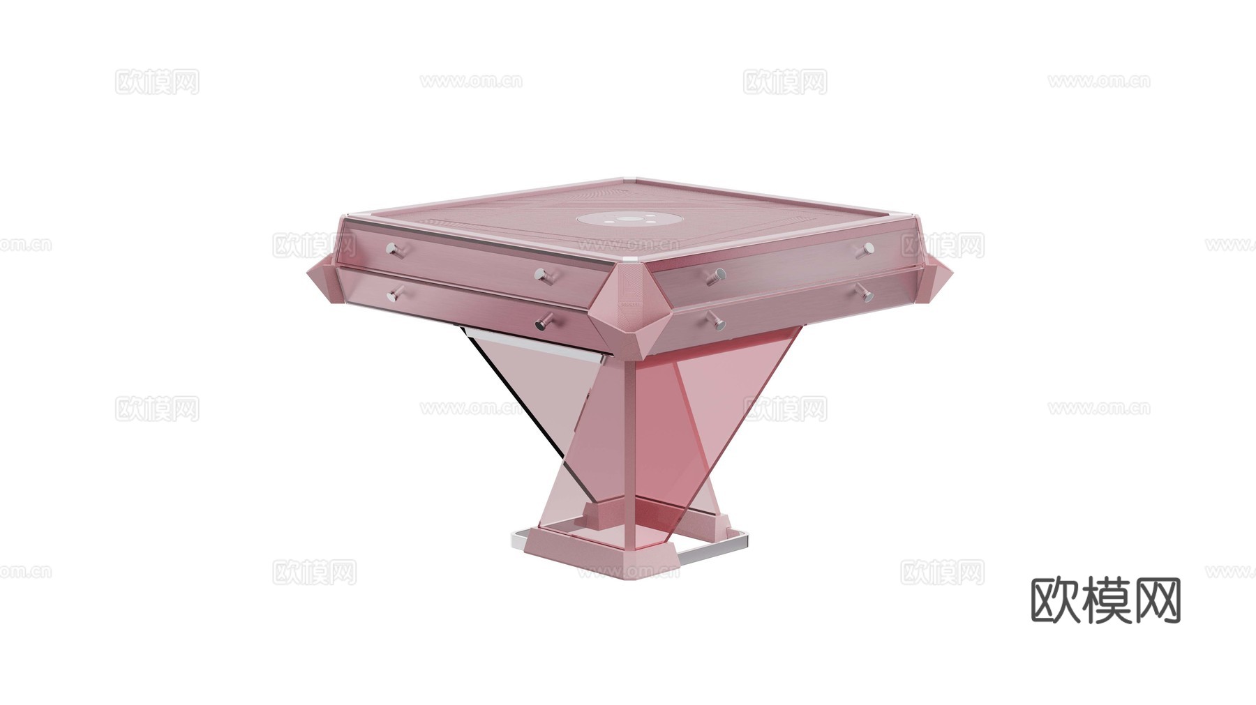 QIOCARE 麻将桌3d模型下载（渲染图3）