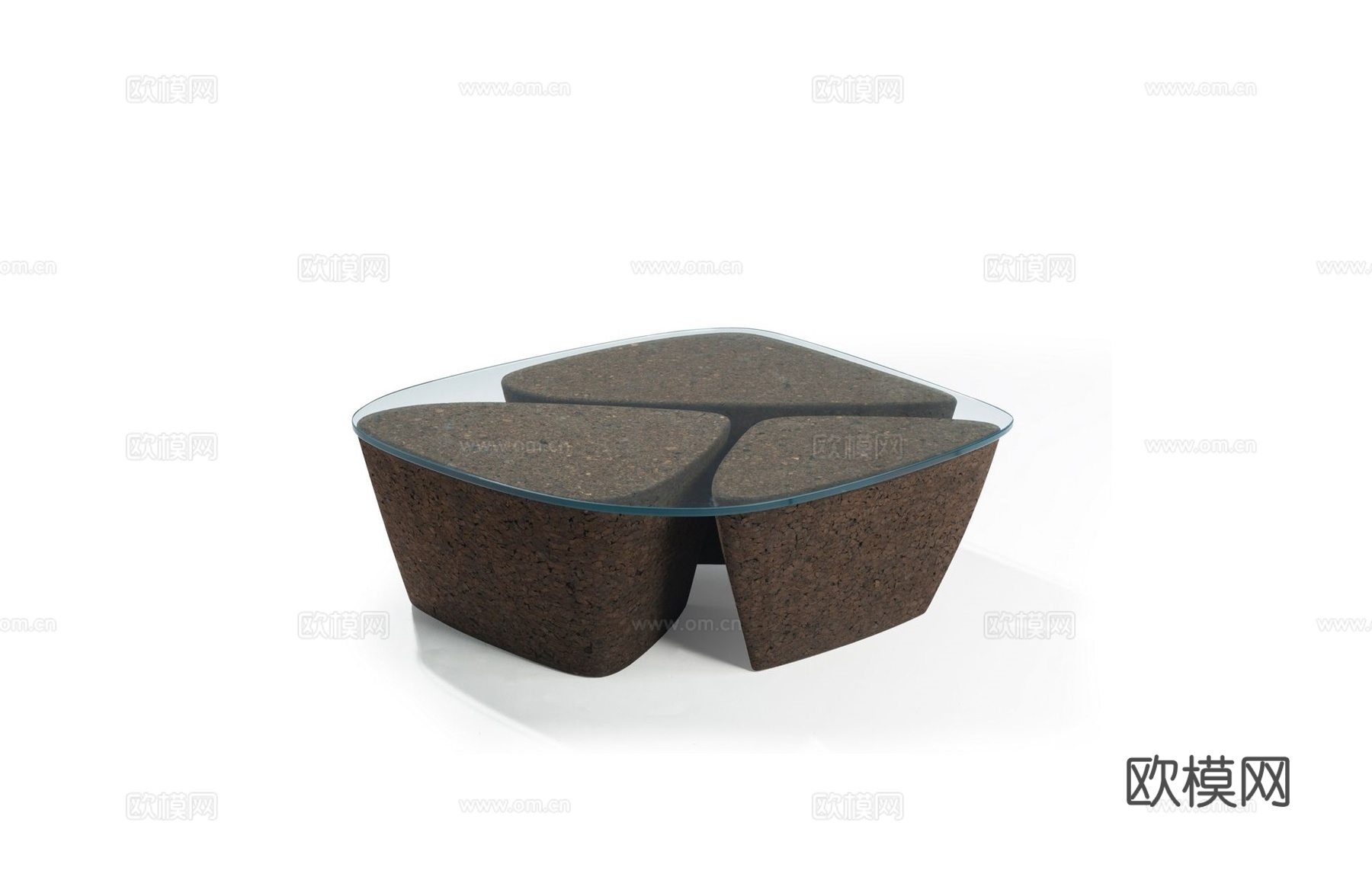 rochebobois 岩石茶几3d模型下载（渲染图1）