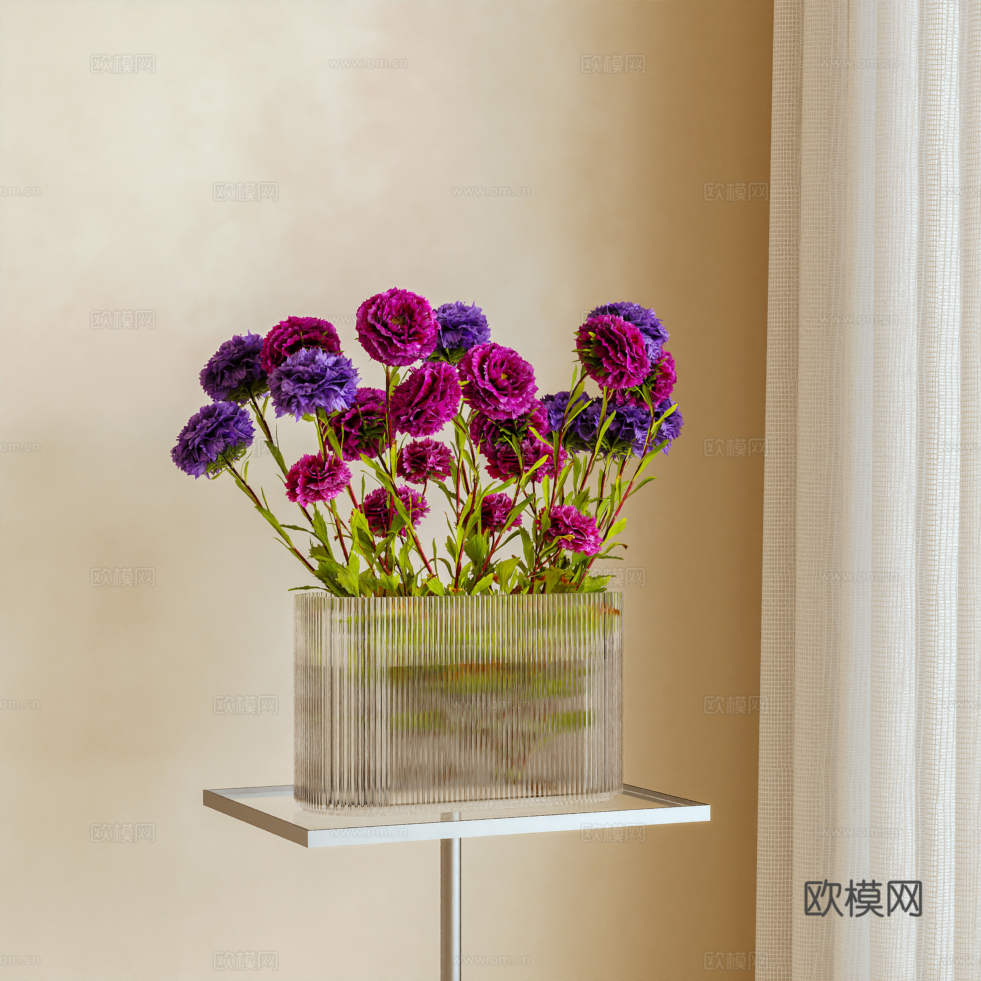 花卉 插花 摆件3d模型