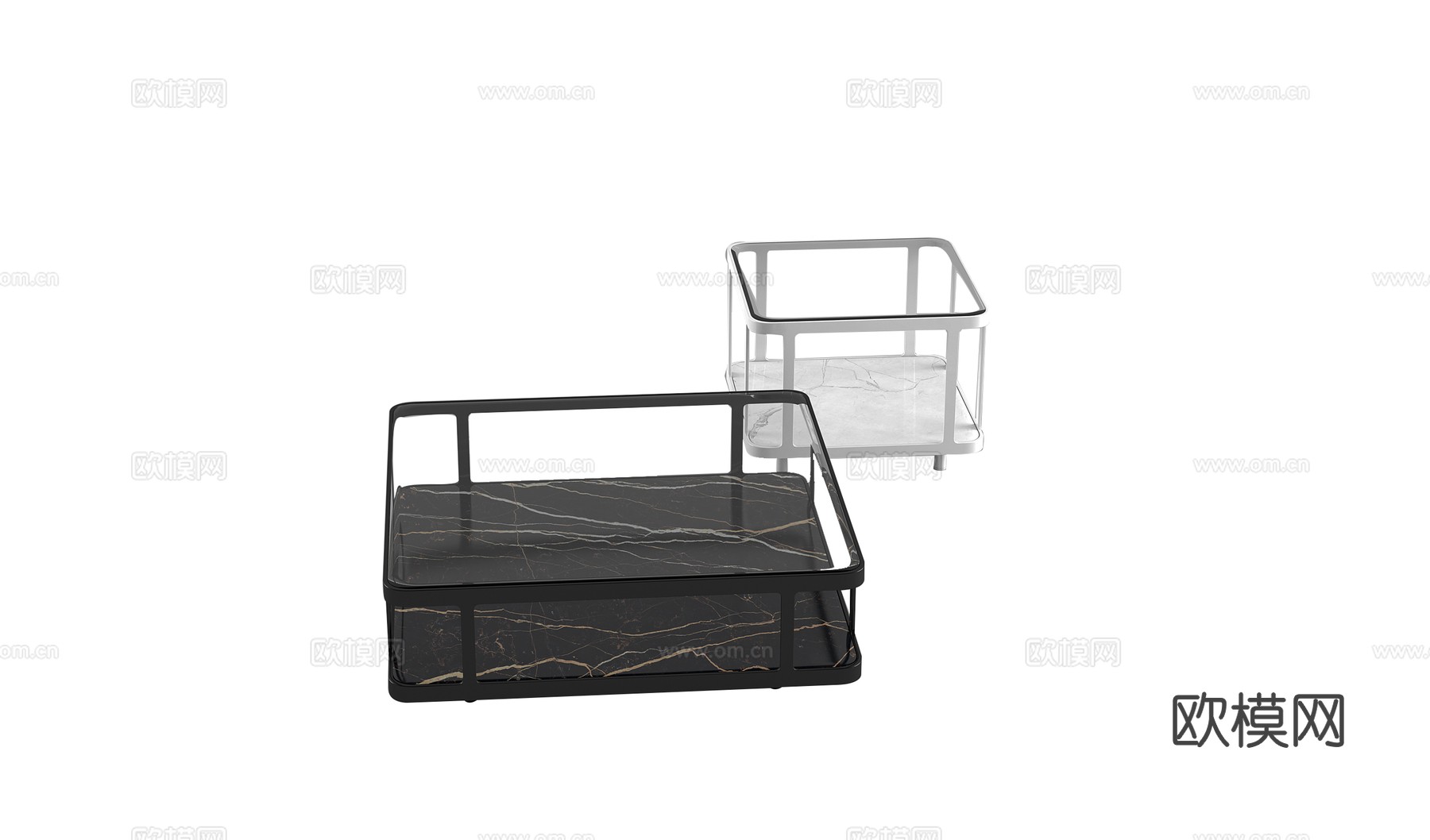 rochebobois 意式方茶几3d模型下载（渲染图6）