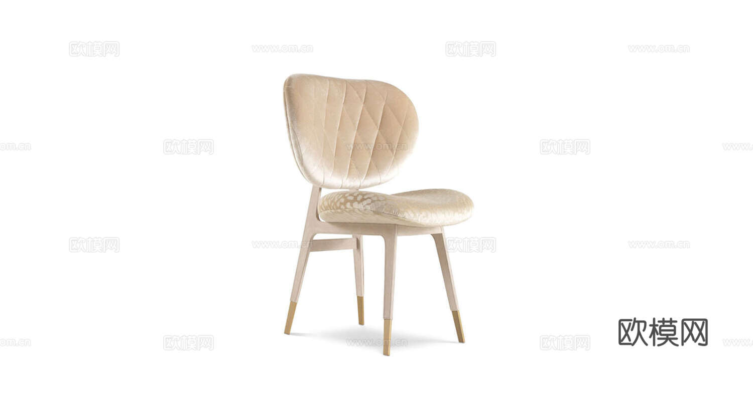 roberto canalll 原木风餐椅3d模型下载（渲染图3）