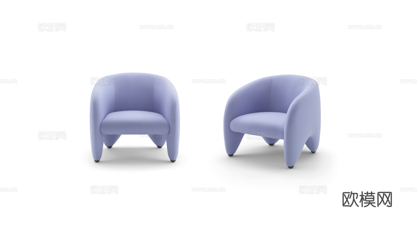 arflex 休闲椅3d模型下载（渲染图1）