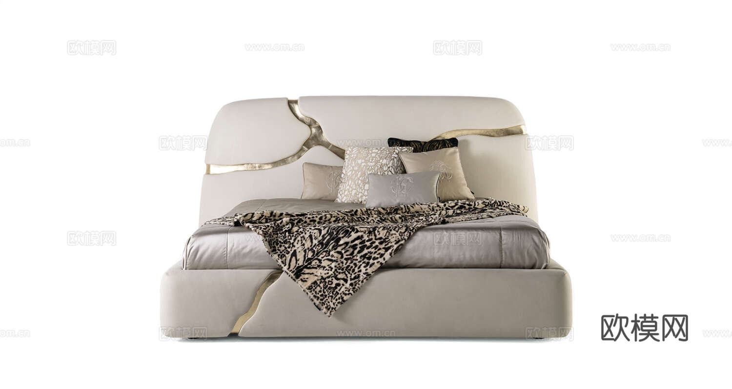 roberto canalll 意式双人床3d模型下载（渲染图2）