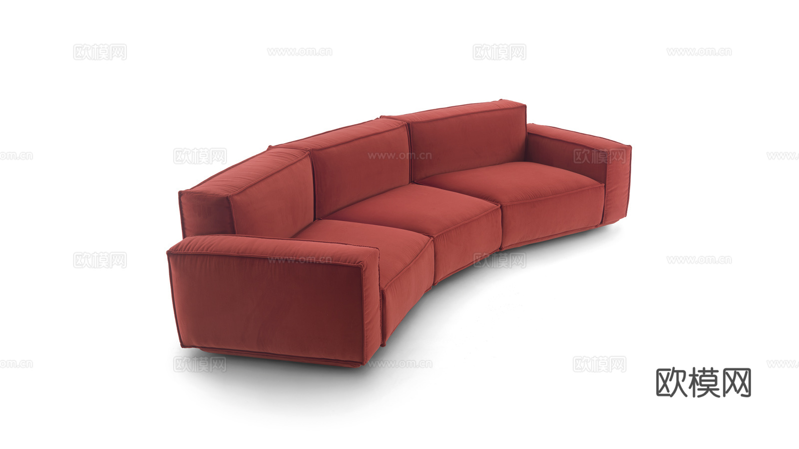arflex 弧形沙发3d模型下载（渲染图3）
