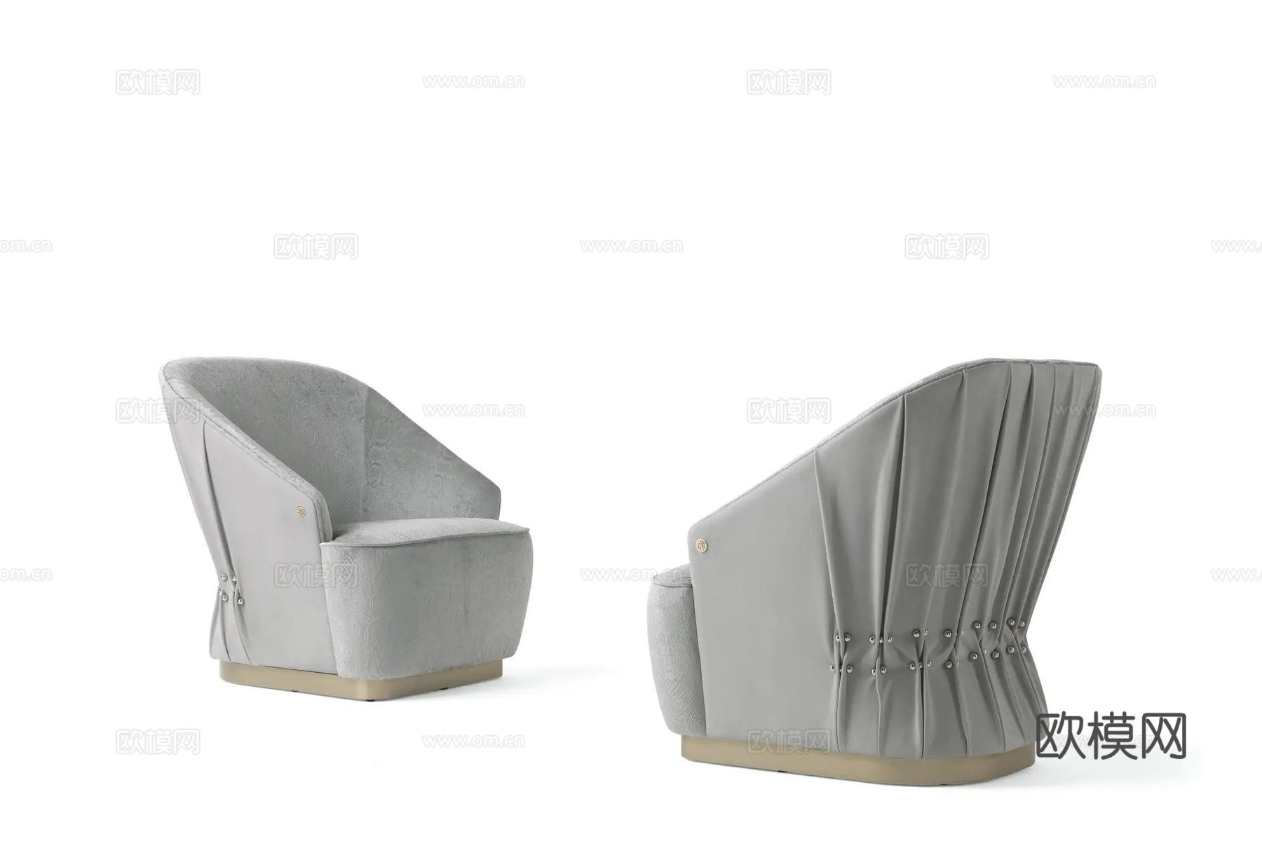 roberto canalll 意式单人沙发3d模型下载（渲染图1）