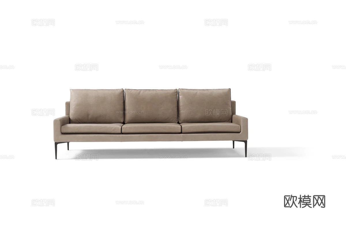 Amura 三人沙发3d模型下载（渲染图1）