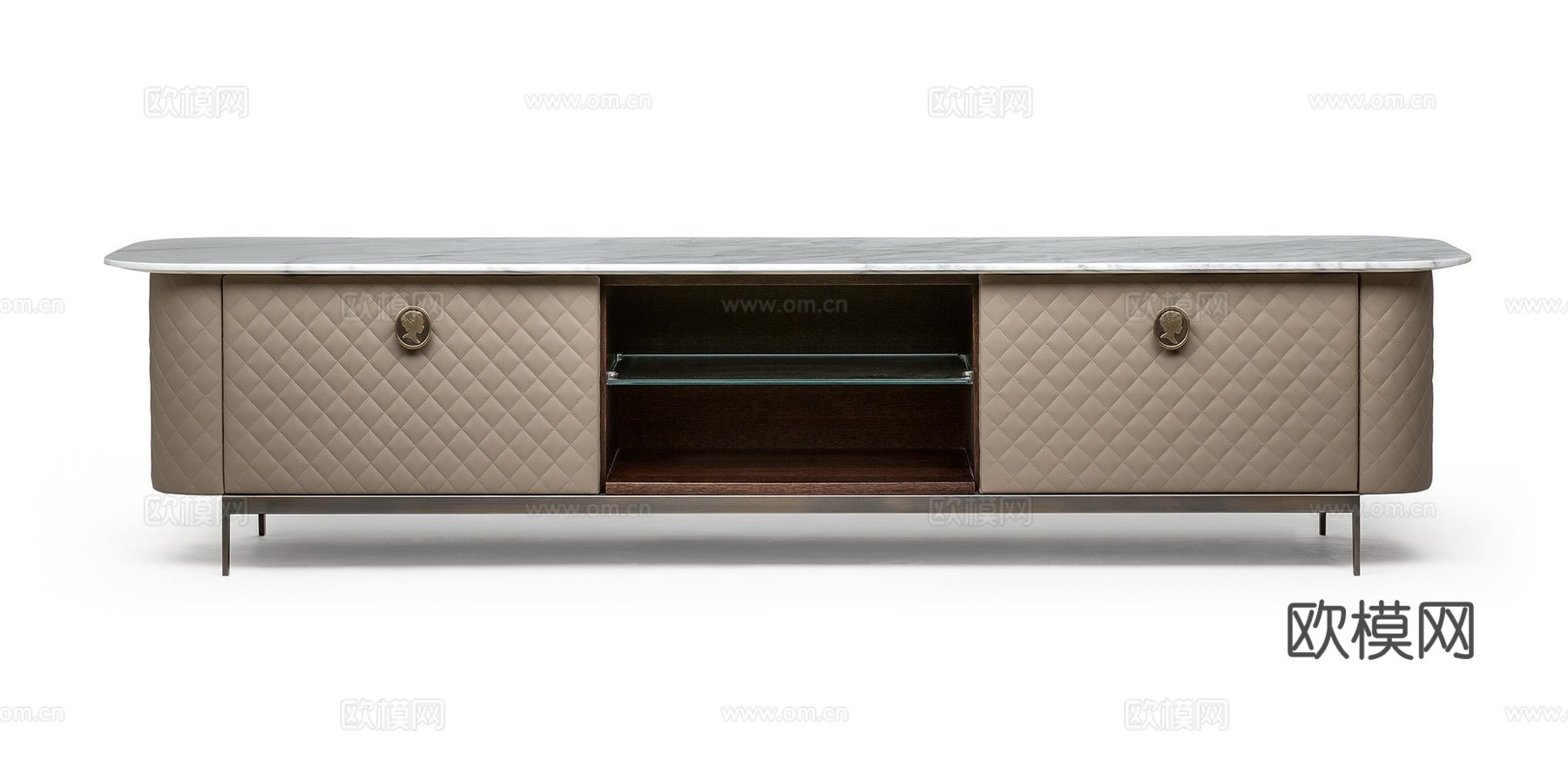 alberla 意式电视柜3d模型下载（渲染图2）