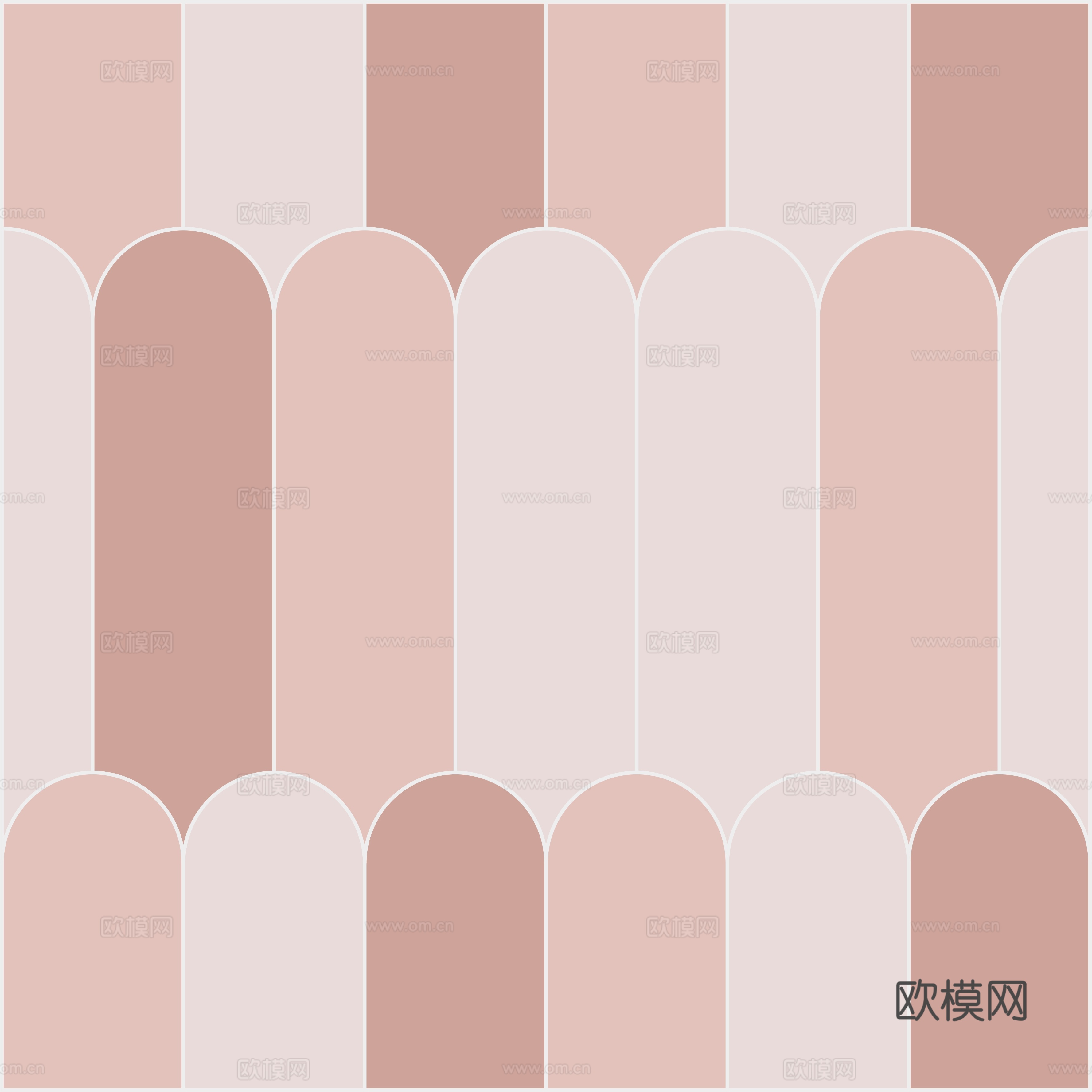 无缝粉色渐变羽毛砖墙砖贴图