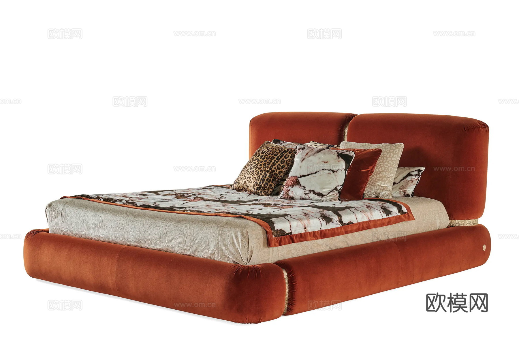 roberto canalll 意式双人床3d模型下载（渲染图2）