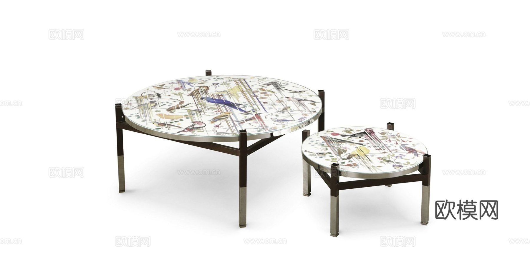 rochebobois 意式茶几3d模型下载（渲染图2）