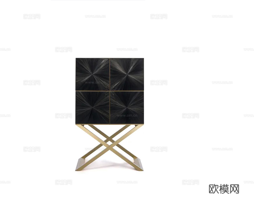 ARMANI casa 餐边柜3d模型下载