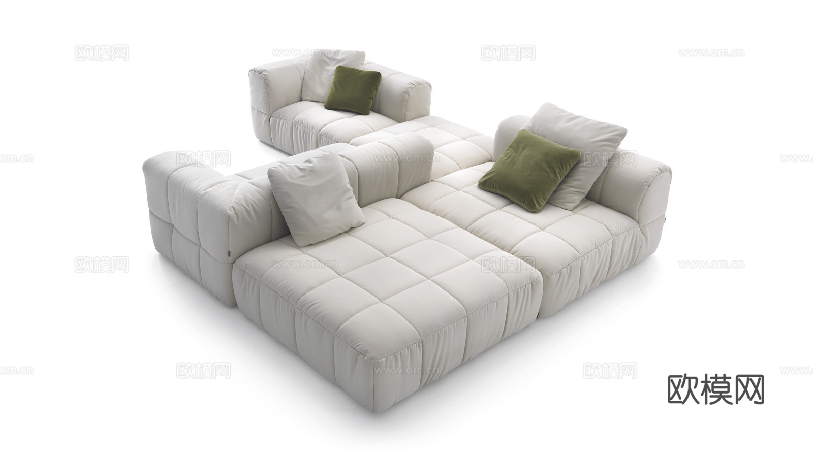 arflex 拼接沙发3d模型下载（渲染图2）