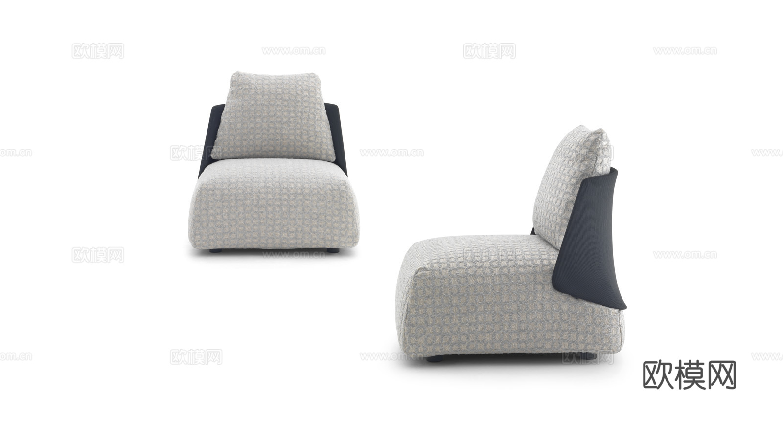 arflex 单人沙发3d模型下载（渲染图1）