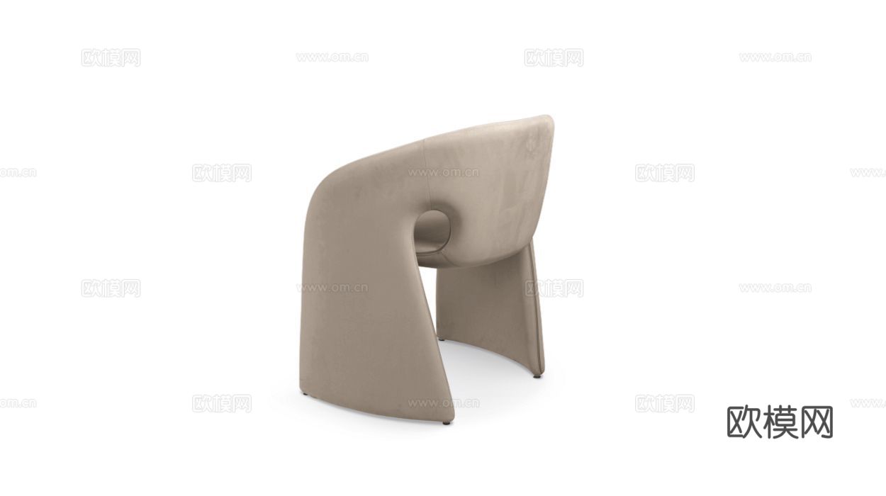 rochebobois 意式餐椅3d模型下载（渲染图4）
