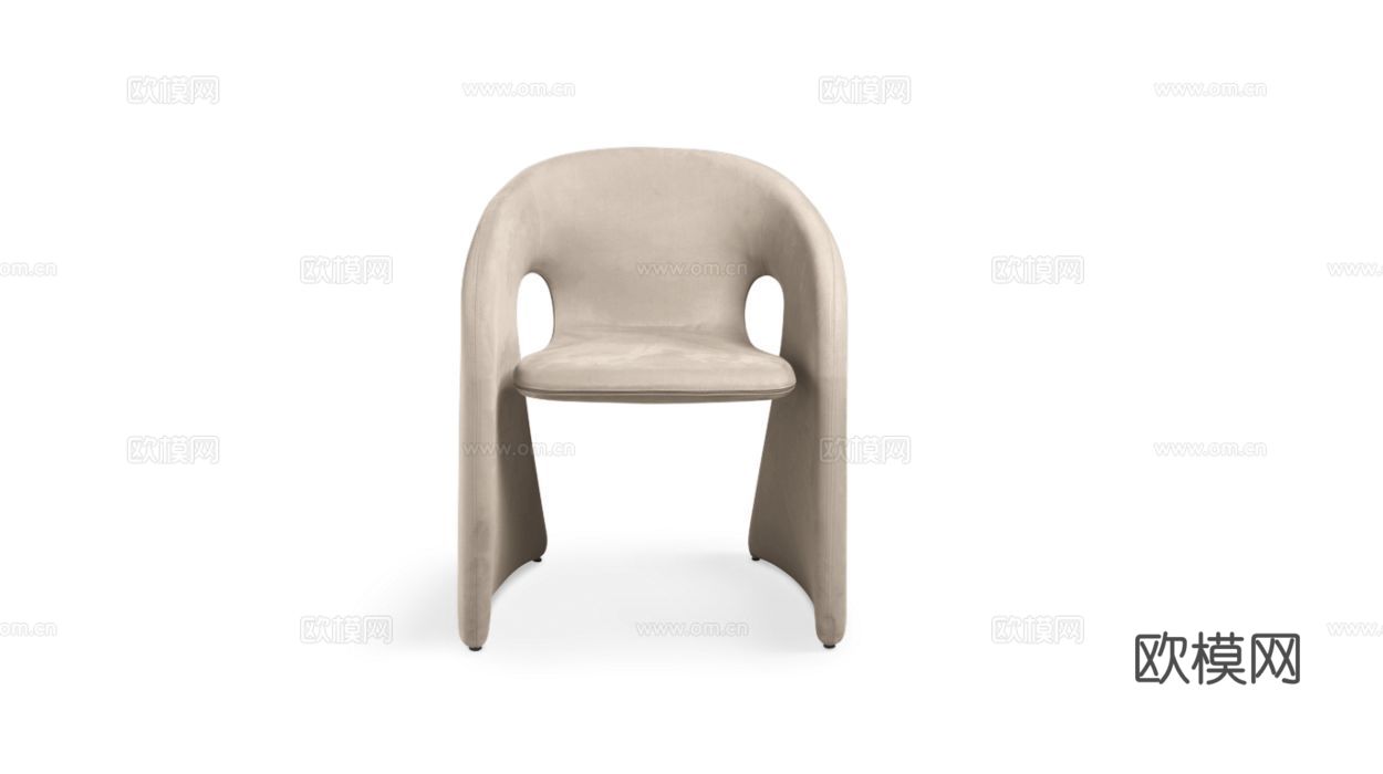 rochebobois 意式餐椅3d模型下载（渲染图1）