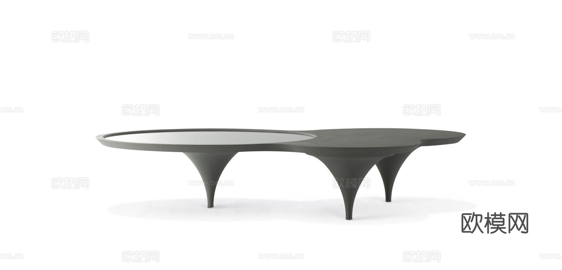 rochebobois 意式茶几3d模型下载（渲染图2）