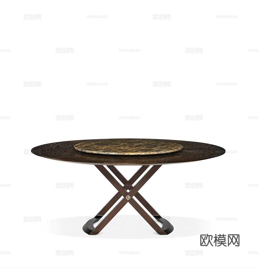 ARMANI casa 圆餐桌3d模型下载（渲染图2）