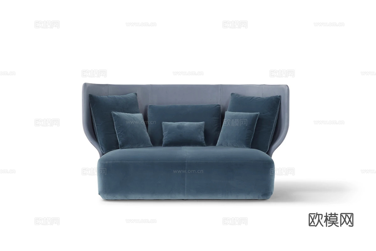 Amura 高靠背沙发3d模型下载（渲染图1）