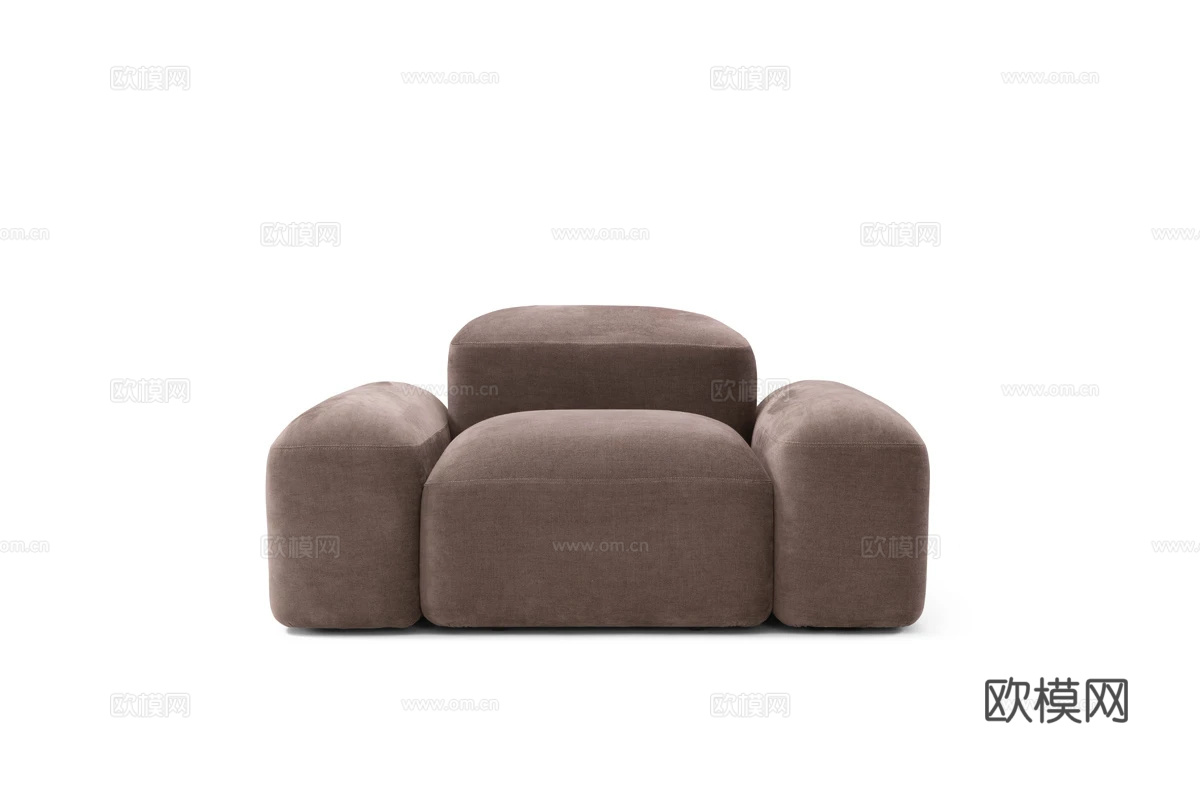 Amura 单人沙发3d模型下载（渲染图2）