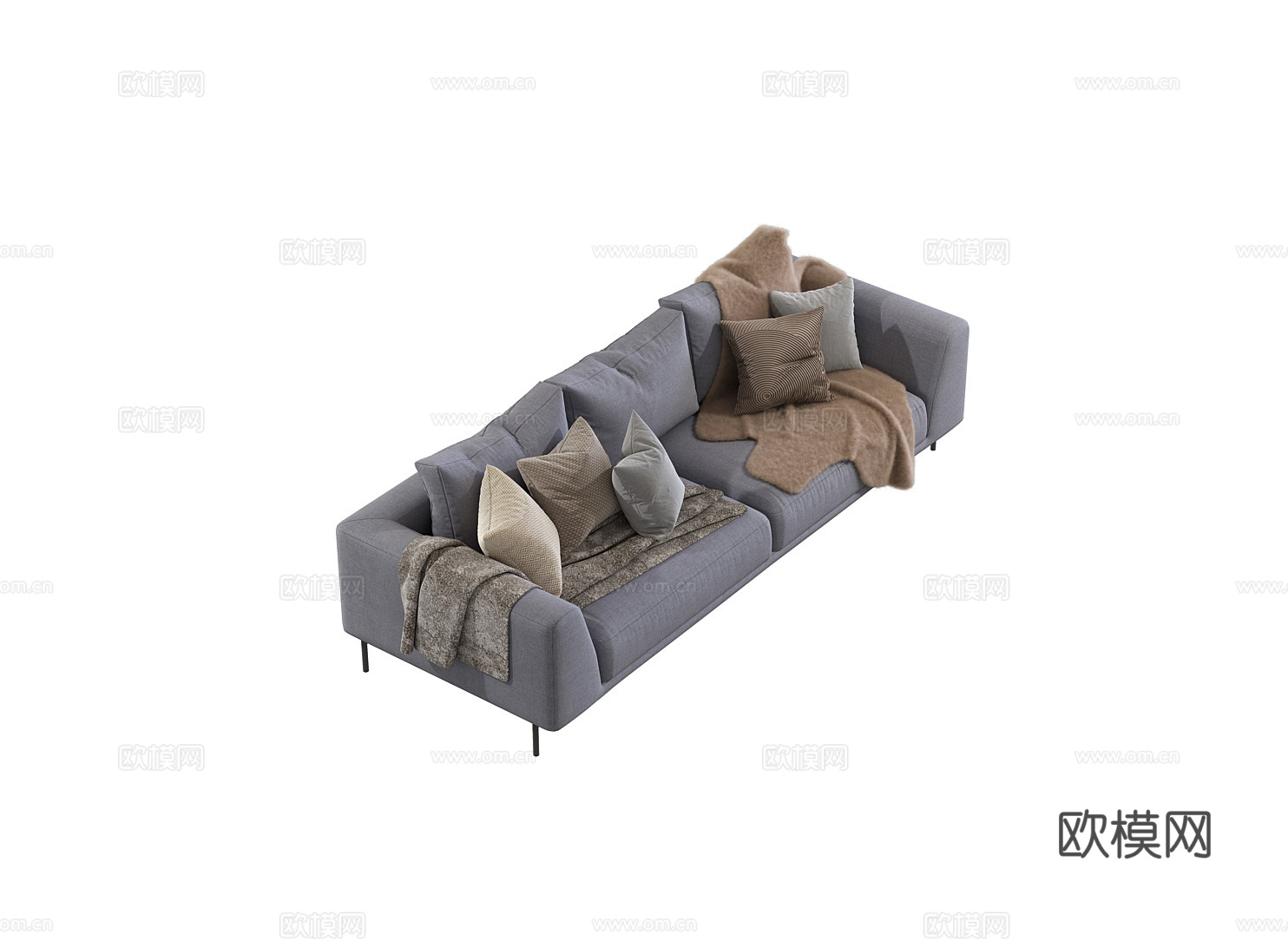 arflex 三人沙发3d模型下载（渲染图2）