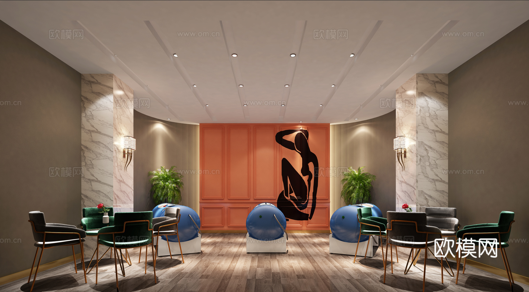 美容院3d模型