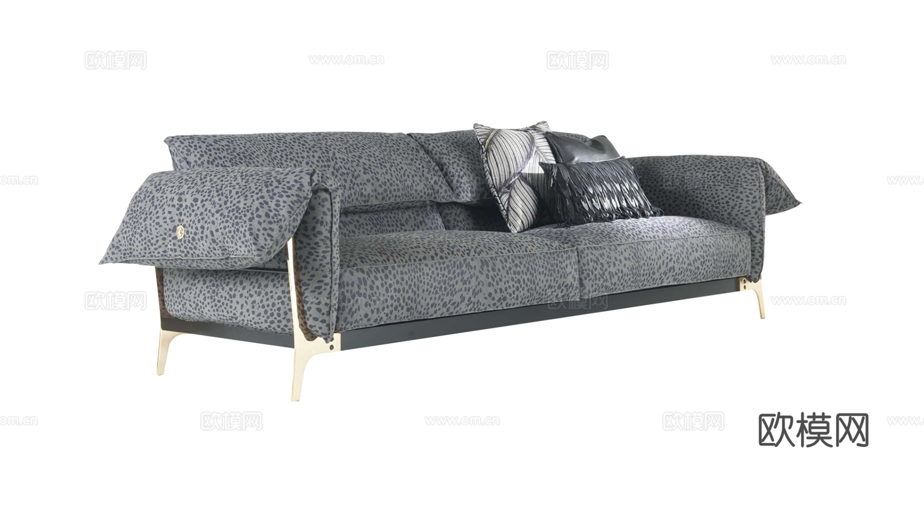 roberto canalll 意式双人沙发3d模型下载（渲染图5）