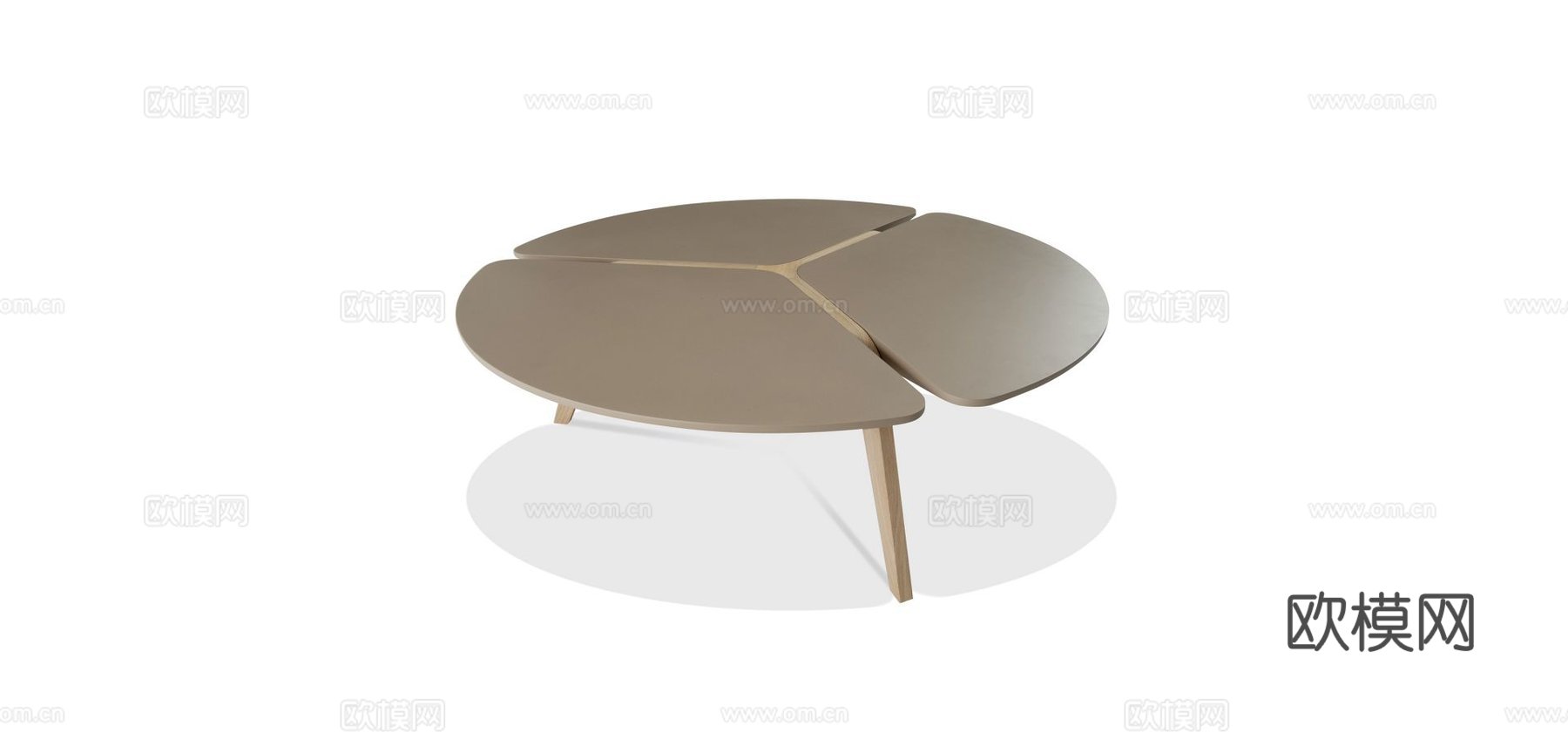 rochebobois 意式圆茶几3d模型下载（渲染图2）