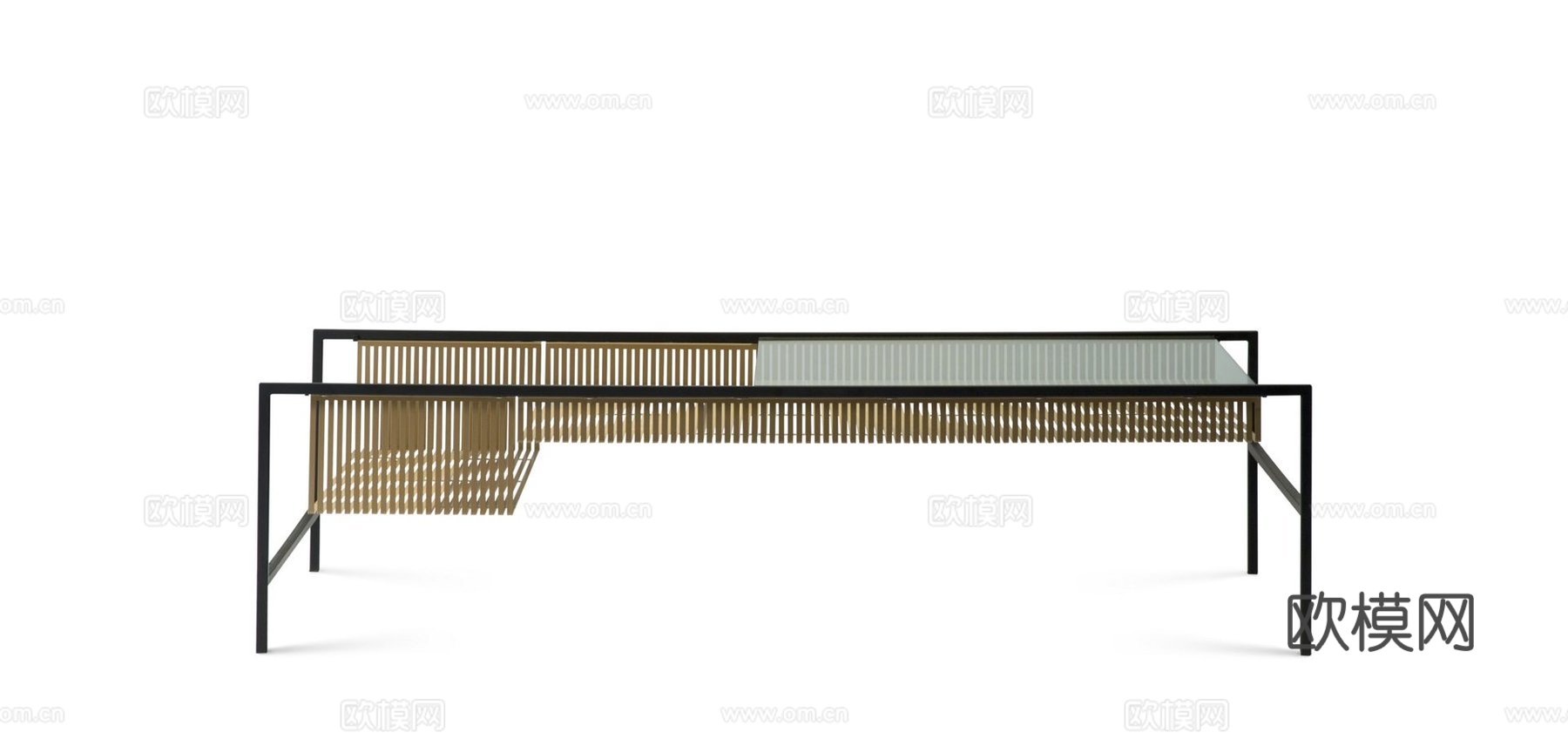 rochebobois 意式茶几3d模型下载（渲染图3）