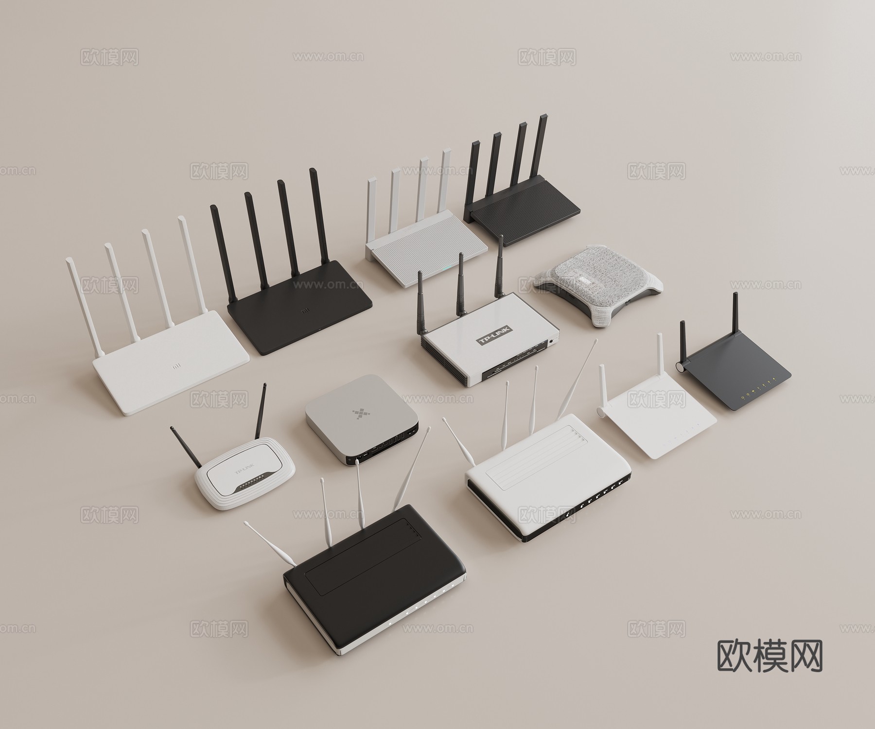 路由器 wifi3d模型下载