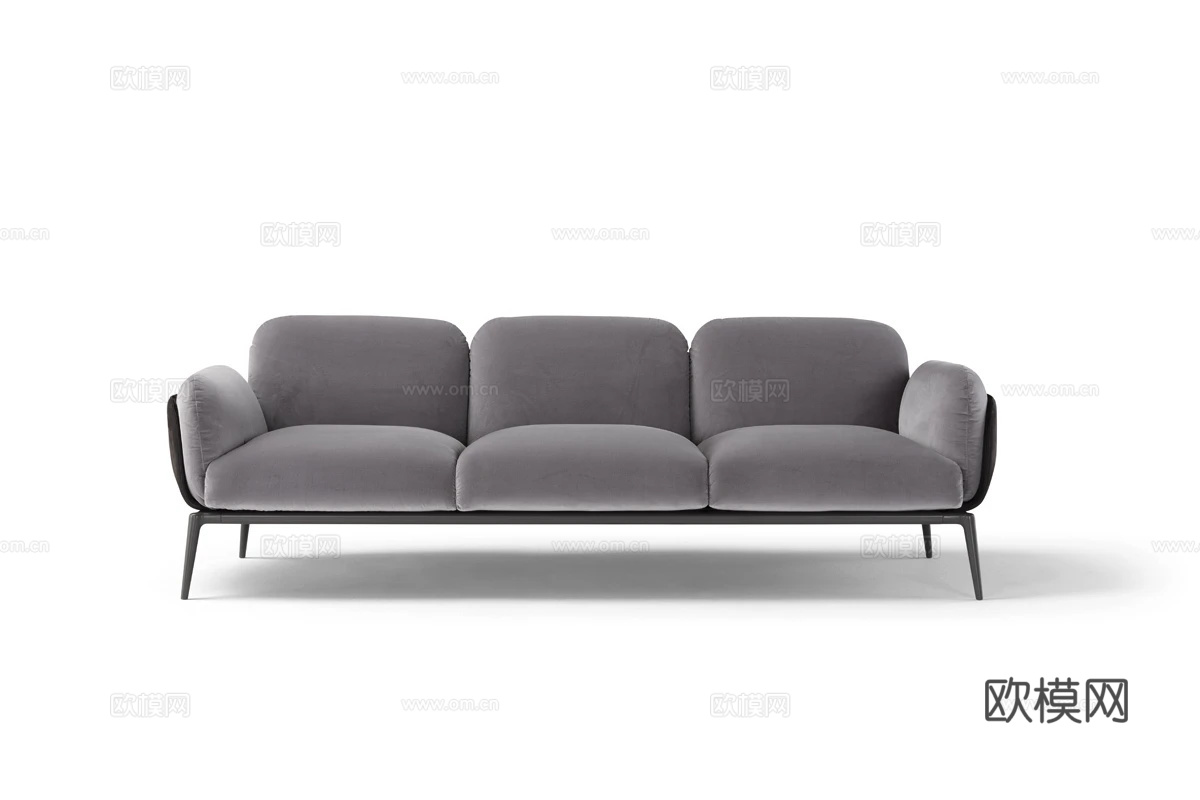 Amura 三人位沙发3d模型下载（渲染图3）