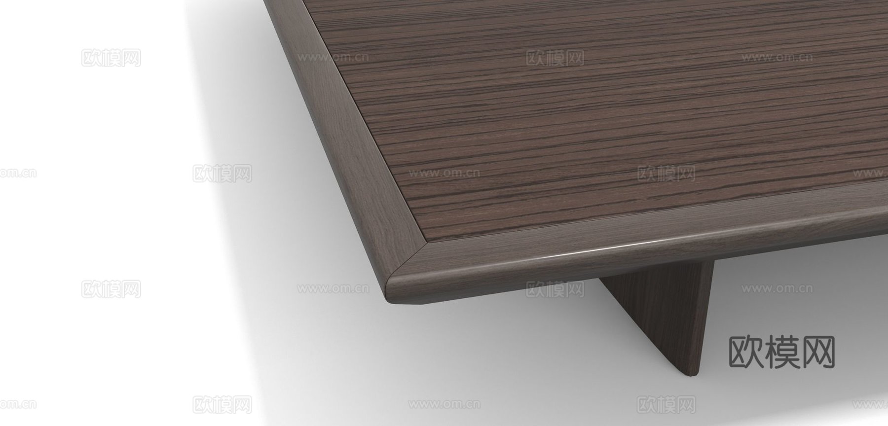 rochebobois 原木风方茶几3d模型下载（渲染图6）