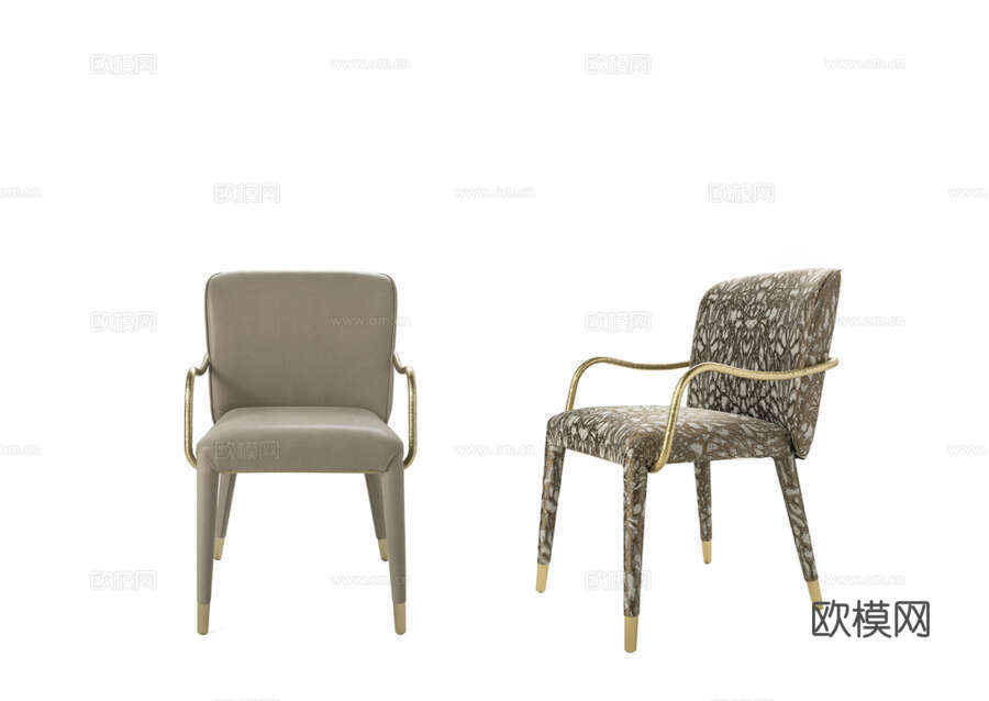roberto canalll 意式餐椅3d模型下载（渲染图1）