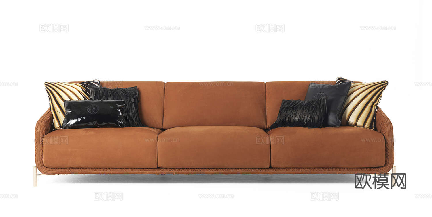 roberto canalll 意式双人沙发3d模型下载（渲染图2）